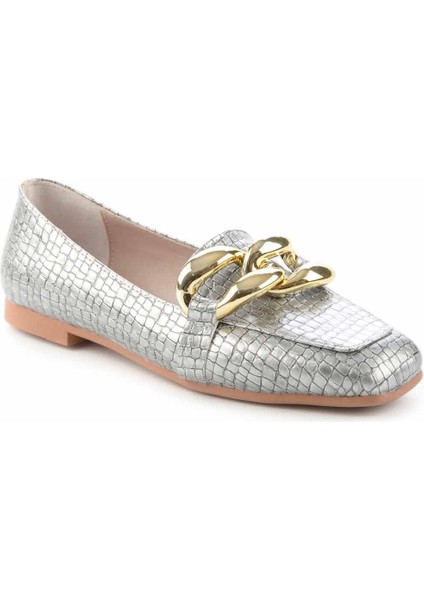 Lame Kroko Kadın Loafer Ayakkabı K01641166311 modelleri