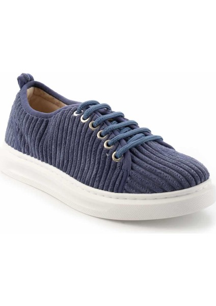 Kot Mavi Kumaş Kadın Sneaker K01122000804