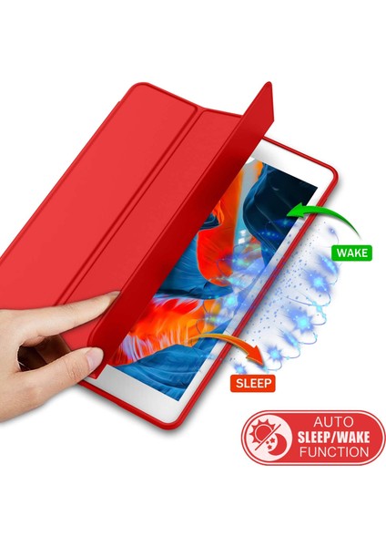 Apple iPad 9. Nesil 8. Nesil 7. Nesil 10.2" Kılıf Kalem Bölmeli Smart Case A2602 A2603 A2604 A2605