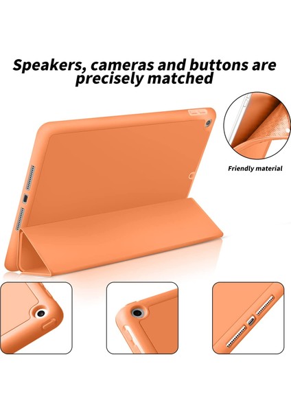 Apple iPad 9. Nesil 8. Nesil 7. Nesil 10.2" Kılıf Kalem Bölmeli Smart Case A2602 A2603 A2604 A2605