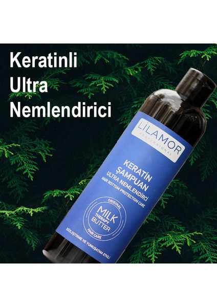 Professional Düzleştirme ve Yumuşatma Etkili Keratin Şampuan 400ML