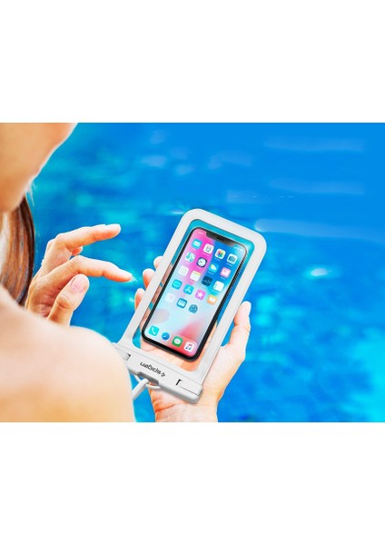 Universal (Tüm Cihazlarla Uyumlu) IPX8 Sertifikalı Su Geçirmez Kılıf White - 000EM23353 fırsatları