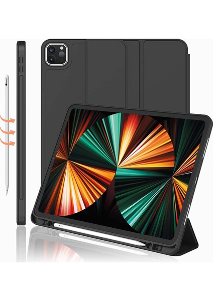 Apple iPad Pro 11 (2022) 4. Nesil Kalemlikli Yatay Standlı Stromix Smart Kılıf A2378 A2461 A2379 A2462 fiyatları