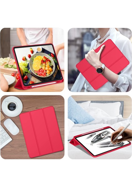 Apple iPad Pro 12.9 3. Nesil Kılıf Kalem Bölmeli Smart Case A1876 A2014 A1895 A1983