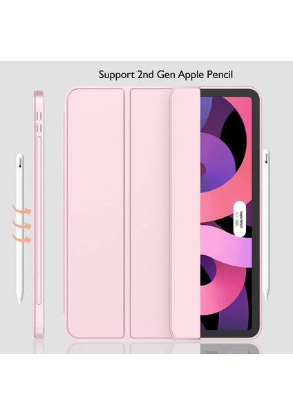 Apple iPad Air 11inç Air 4/5/6.Nesil 10.9 Kılıf Kalem Bölmeli Smart Case A2072 (10.Nesil Değildir) modelleri