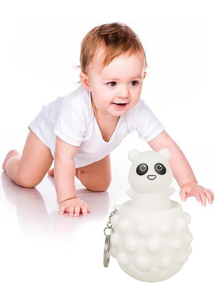Asılabilir Dekompresyon Panda Model Oyuncak - Beyaz (Yurt Dışından)
