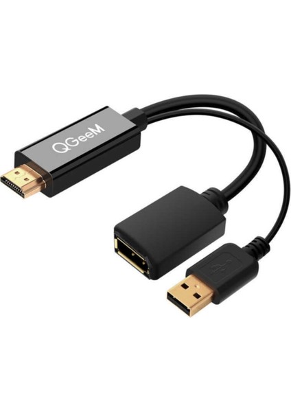 HDMI To Display Port Dönüştürücü QG-HD01