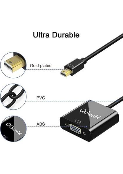 Mini Display Port To VGA Dönüştürücü