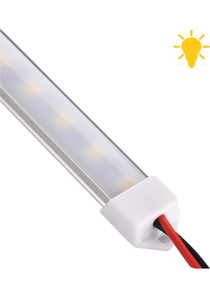 100 cm Opak Alüminyum Şerit LED Işık Aydınlatma 12 Volt Gün Işığı