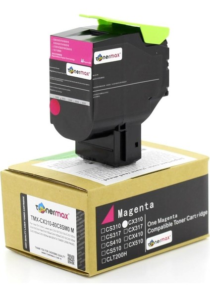 Lexmark 80C8SM0 Kırmızı Muadil Toner / CX310 / CX410 / CX510 modelleri