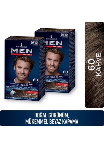 Saç Boyası 60 - Kahve X 2 Adet