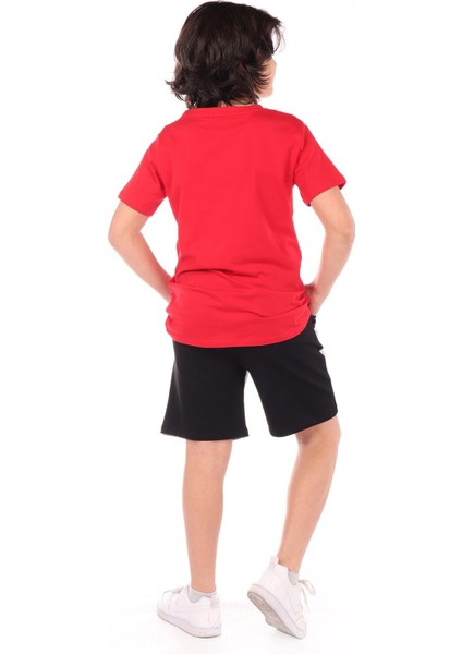 Toontoy Erkek Çocuk Önü Yazı Baskılı Şortlu Takım fiyatları