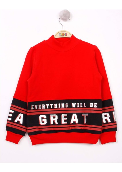 Toontoy Kız Çocuk Great Baskılı Sweatshirt modelleri