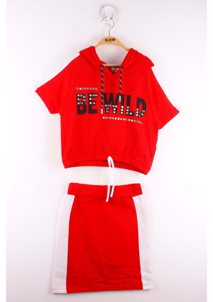 Toontoy Kız Çocuk Be Wıld Baskılı Kapüşonlu Etekli Takım indirimleri