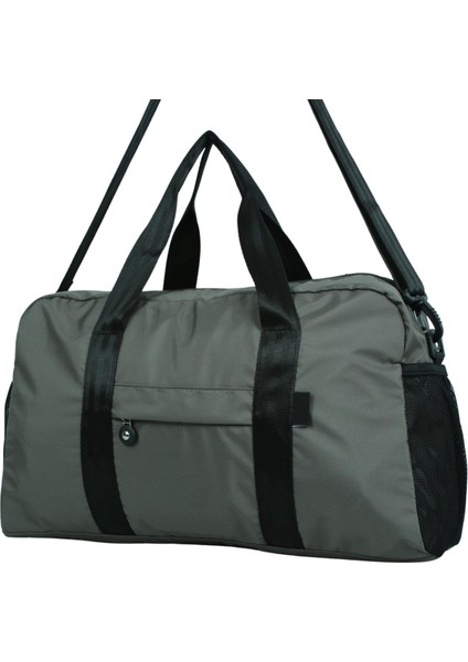 30X50X16 cm Gri Paraşut Kumaş Plaj Spor ve Seyahat Çantası modelleri