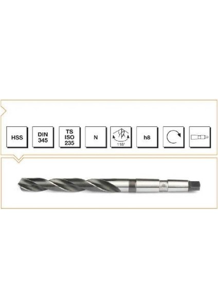 19 Mm Hss Dın 345 Konik Matkap Ucu