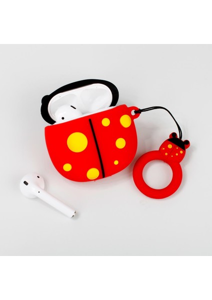 Uğur Böceği Tasarım Airpods Silikon Kılıf
