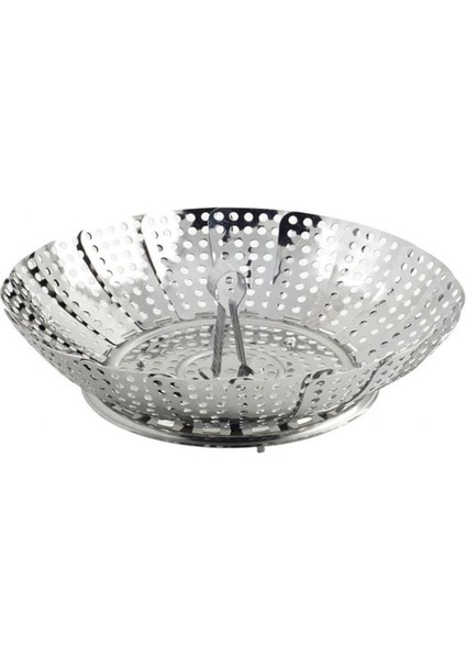 Buharda Pişirme Aparatı Haşlama Sepeti Katlanabilir Sebze