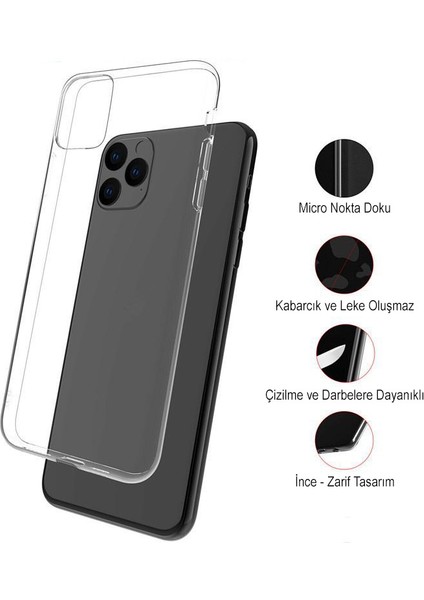 Caseworld Apple iPhone x Kapak Şeffaf Silikon Kılıf