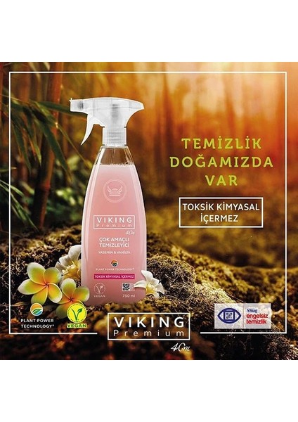 Premium Çok Amaçlı Temizleyici Yasemin&vanilya 750 ml