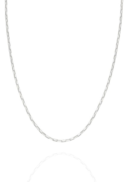 925 Ayar Gümüş Aralıklı Figaro Zincir Kolye