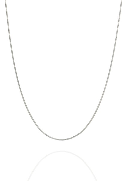 Yılan Zincir Gümüş Erkek Kolye