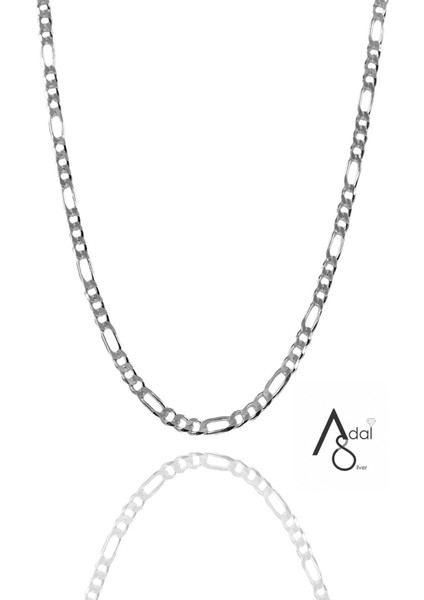 Erkek Figaro Gümüş Zincir Kolye (2 Mm)