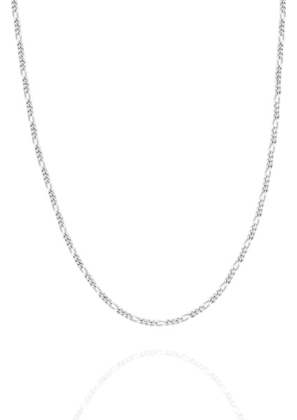 Erkek Figaro Gümüş Zincir Kolye (2 Mm)