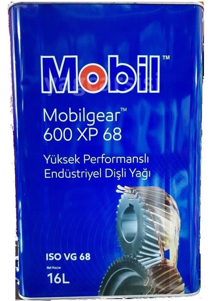 Gear 600 Xp 68 Dişli Yağı Teneke 16 Lt