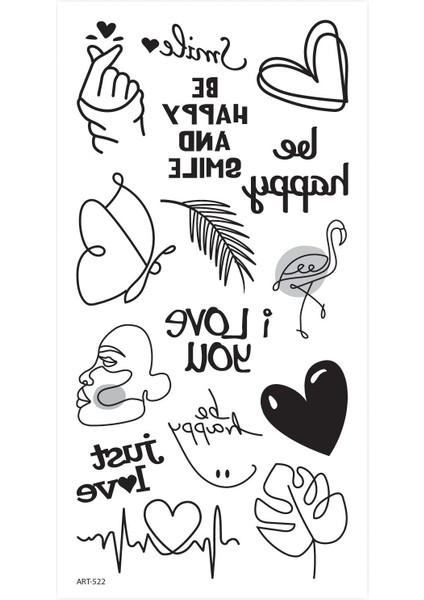 Artikel Smile Geçici Dövme,geçici Tattoo ,vücut Dövme,kol Bilek Dövme,boyun Dövme,sırt Dövme fiyatları