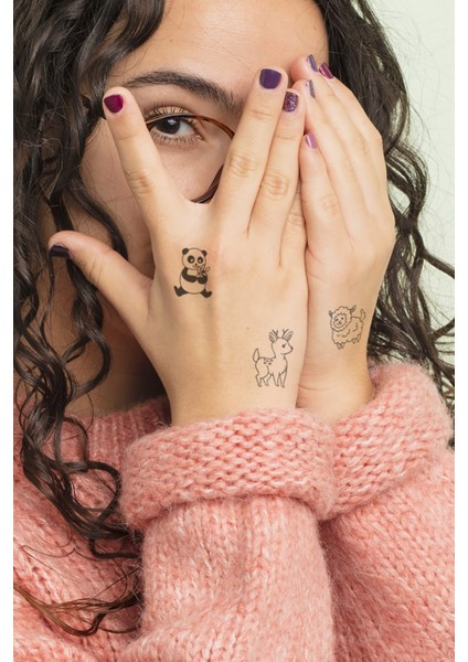 Artikel Animals -3 Geçici Dövme,geçici Tattoo ,vücut Dövme,kol Bilek Dövme,boyun Dövme,sırt Dövme