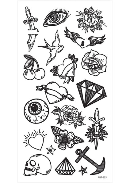 Şekilller -2 Geçici Dövme,geçici Tattoo ,vücut Dövme,kol Bilek Dövme,boyun Dövme,sırt Dövme fiyatları