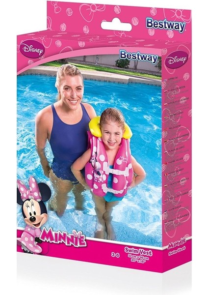 Lisanslı Minnie Mouse Can Yeleği 51X46 cm Bestway - 91070