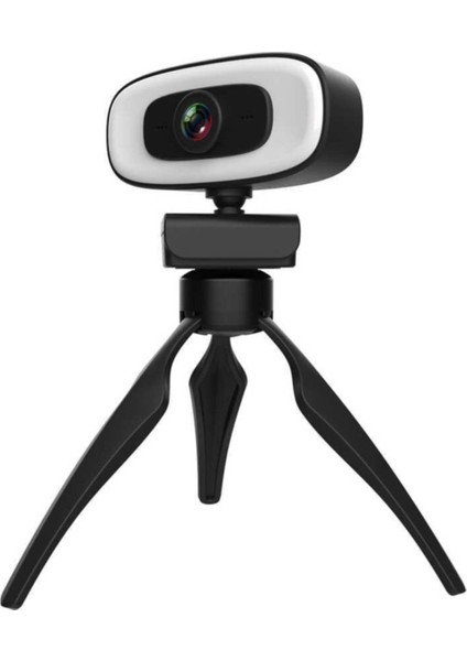 Pc-10 Webcam Mikrofonlu 3mod Işıklı 2k Hd Görüntülü Webcam Bilgisayar Kamerası indirimleri