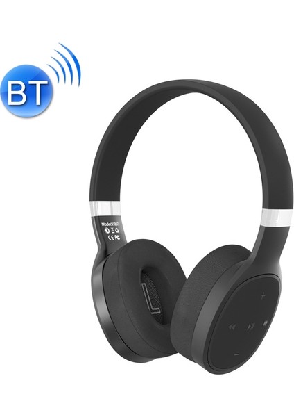 VJ087 Katlanır Wireses Bluetooth Kulaklık Siyah (Yurt Dışından)