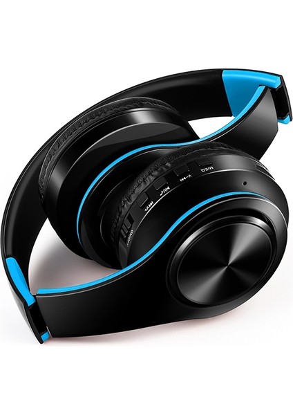 LPT660 Katlanır Müzik Bluetooth Kulaklık Desteği Tf Kart Mavisi (Yurt Dışından)