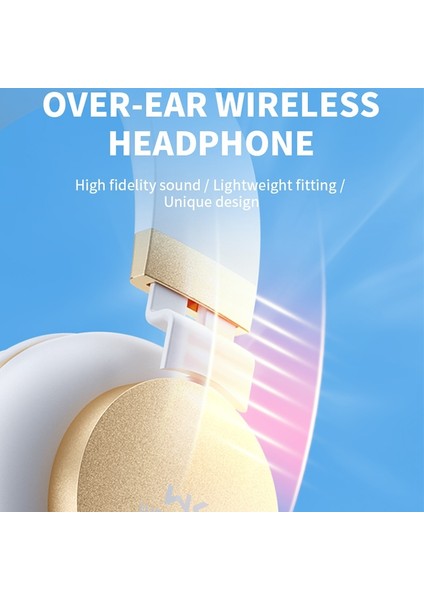 V39 Katlanabilir Wiress Bluetooth Kulaklık Beyaz (Yurt Dışından)