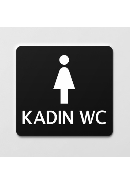 Kadın Wc Levhası Ofis Yönlendirme Kapı Isimlik Tuvalet Tabela