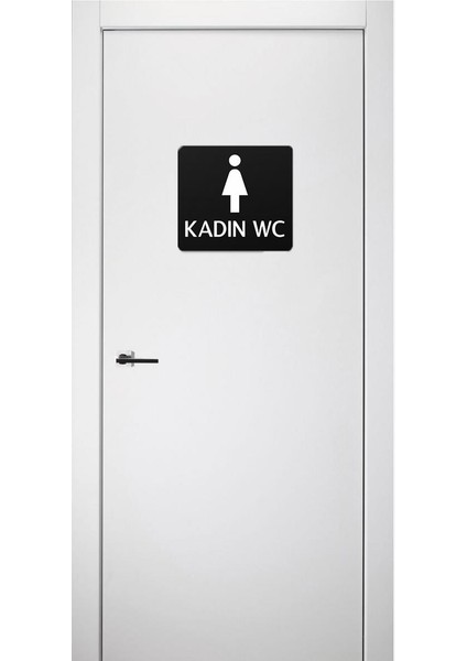 Kadın Wc Levhası Ofis Yönlendirme Kapı Isimlik Tuvalet Tabela