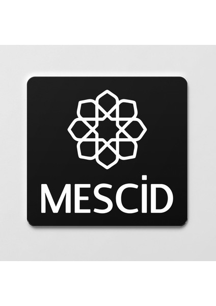 Mescid Kapı Levhası Ofis Yönlendirme Kapı Isimlik Mescid Tabela