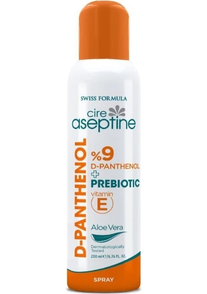 Cire Aseptine %9 D-Panthenol Sprey Krem 200 ml