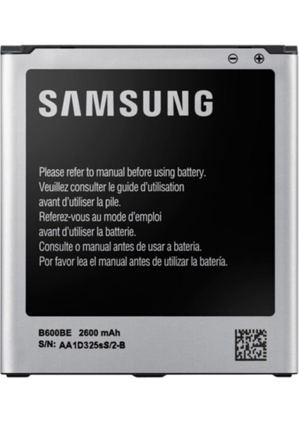 Galaxy S4 - I9500 Batarya Pil (2600 Mah) Aa Kalite