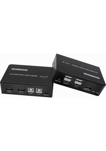 PM-11789 4K HDMI USB Kvm Switch 2x1