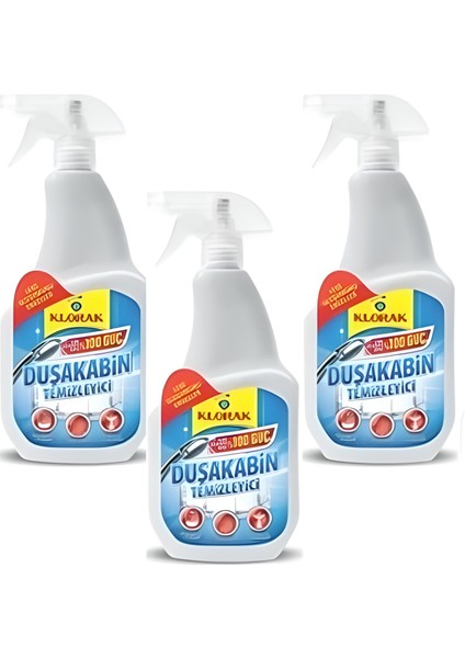 Duşakabin Temizleyici Sprey 3 x 750 ml