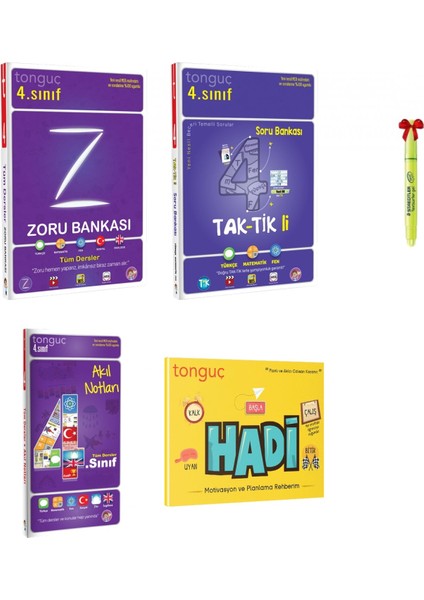 Yayınları 4. Sınıf Zoru Bankası Taktikli Soru Bankası Akıl Notları ve Hadi