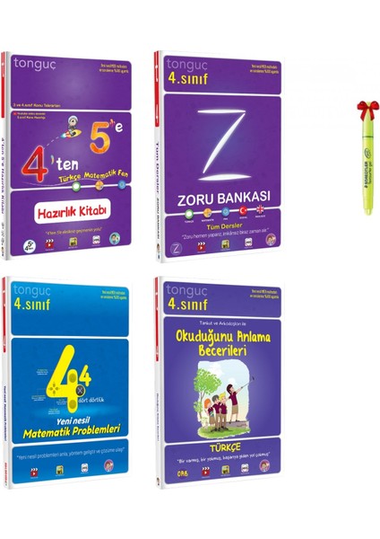 Yayınları 4'ten 5'e Hazırlık- Zoru Bankası- Matematik Problemleri ve Okuduğunu Anlama