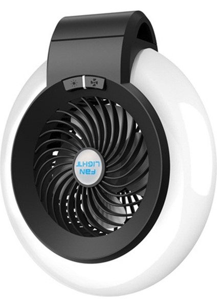 TW-8003 2 Inç LED Işık Kamp Fan Siyah (Yurt Dışından)
