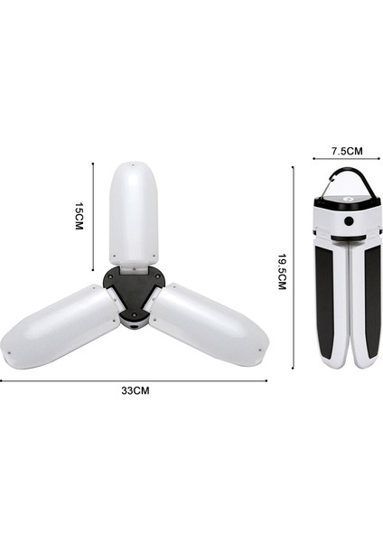 Çok Fonksiyonlu USB Şarjı Dış Mekan Taşınabilir Lamba Mıknatıs (Yurt Dışından)