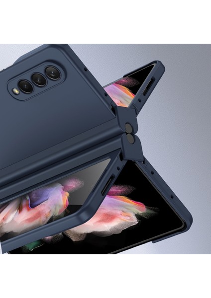 Samsung Galaxy Z Fold3 5g Mavi Için Pc+ Temperli Film Kılıfı (Yurt Dışından) fırsatları