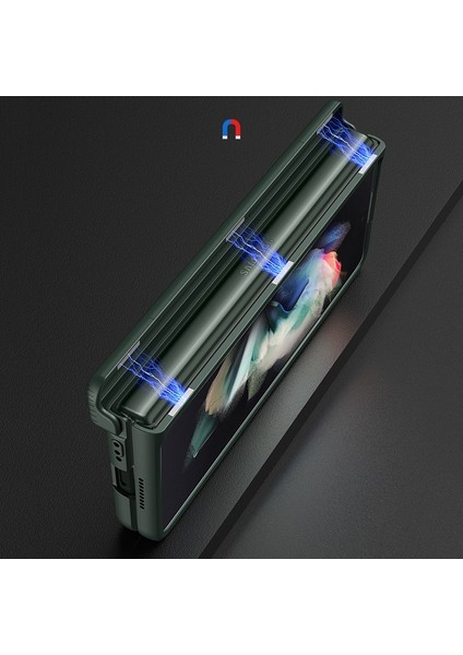 Samsung Galaxy Z Fold3 5g Sis Altın Için Gkk Manyetik Menteşeli Flip Kasa (Yurt Dışından) modelleri